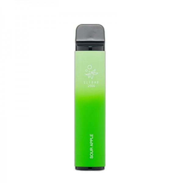 ELF BAR 2500 Disposable Sour Apple 2500 Züge
