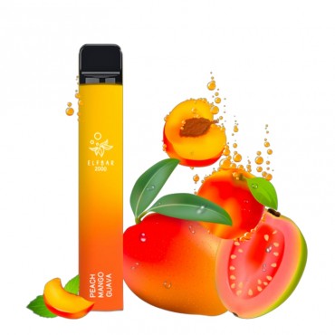 ELF BAR 2000 Disposable Peach Mango Guava 2000 Züge 1200 mAh