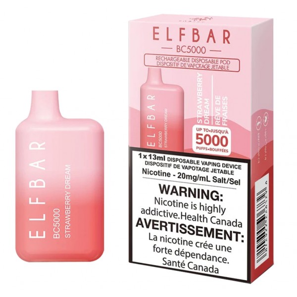 ELF BAR BC5000 Disposable 5000 Züge Strawberry Dream
