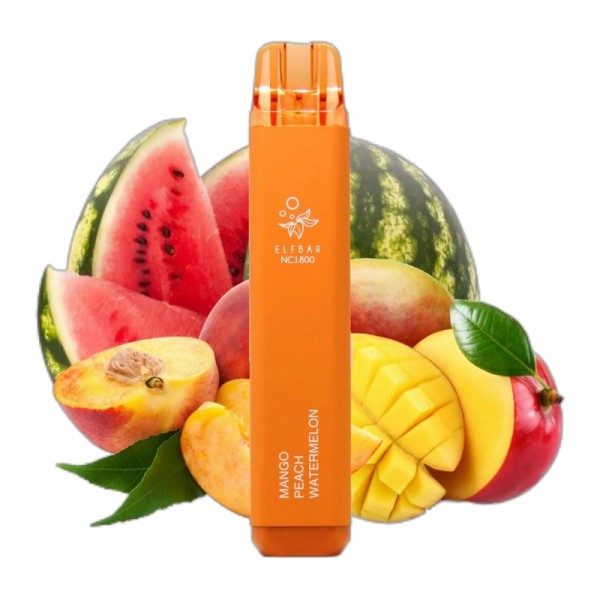 ELF BAR NC1800 Disposable Mango Peach Watermelon 1800 Züge