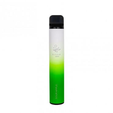 ELF BAR 2000 Disposable 2000 Züge Sour Apple 1200 mAh