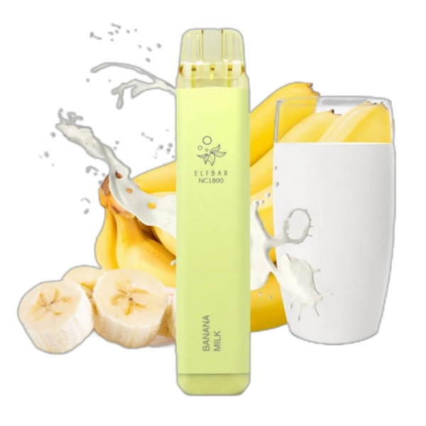 ELF BAR NC1800 Disposable 1800 Züge Banana Milk 950 mAh