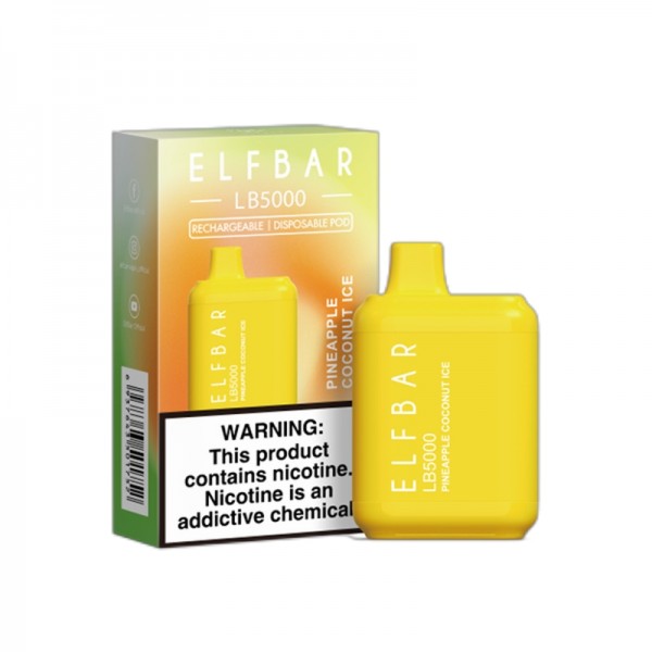 ELF BAR LB5000 Disposable 5000 Züge Pineapple Coconut Ice 14 ml