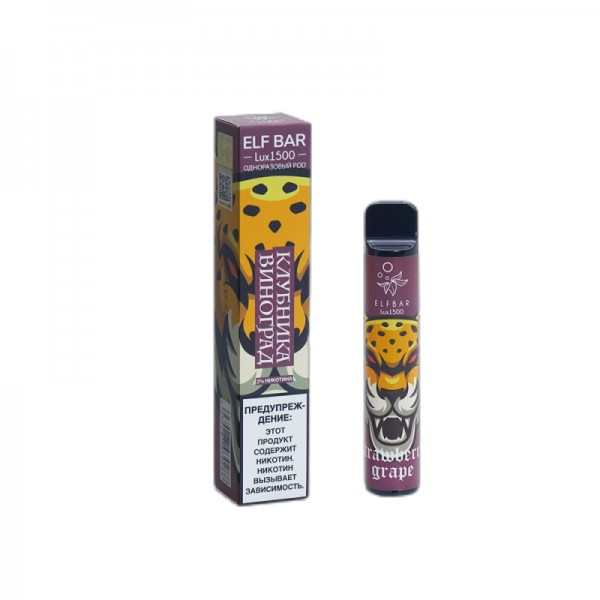 ELF BAR Lux 1500 Disposable Strawberry Grape 1500 Züge 850 mAh