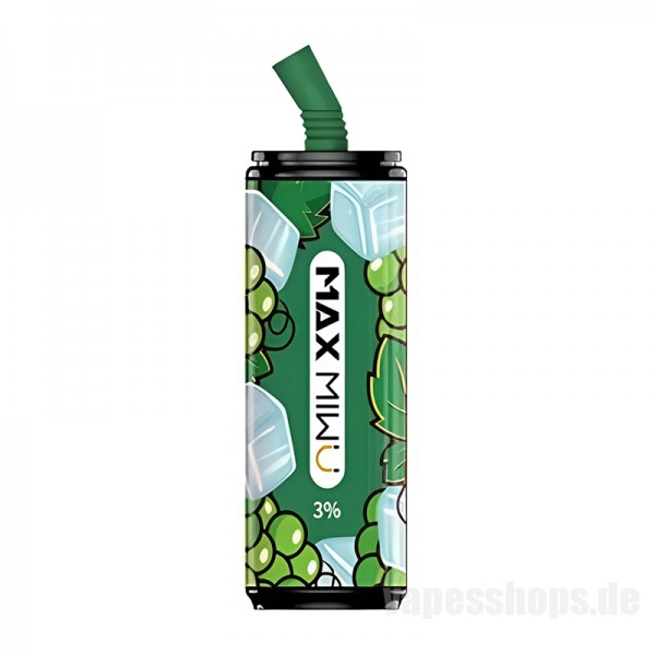 Max Miwu Coke Tin Einweg-e-zigaretten 3600 Hauch   Saftig Grüne Trauben 3%