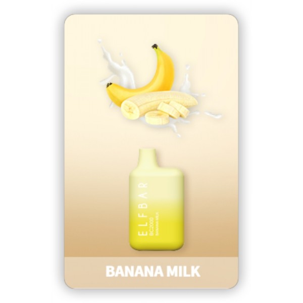 ELF BAR BC2000 Disposable Banana Milk 2000 Züge 850 mAh