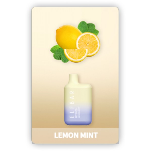ELF BAR BC2000 Disposable 2000 Züge Lemon Mint 5 ml